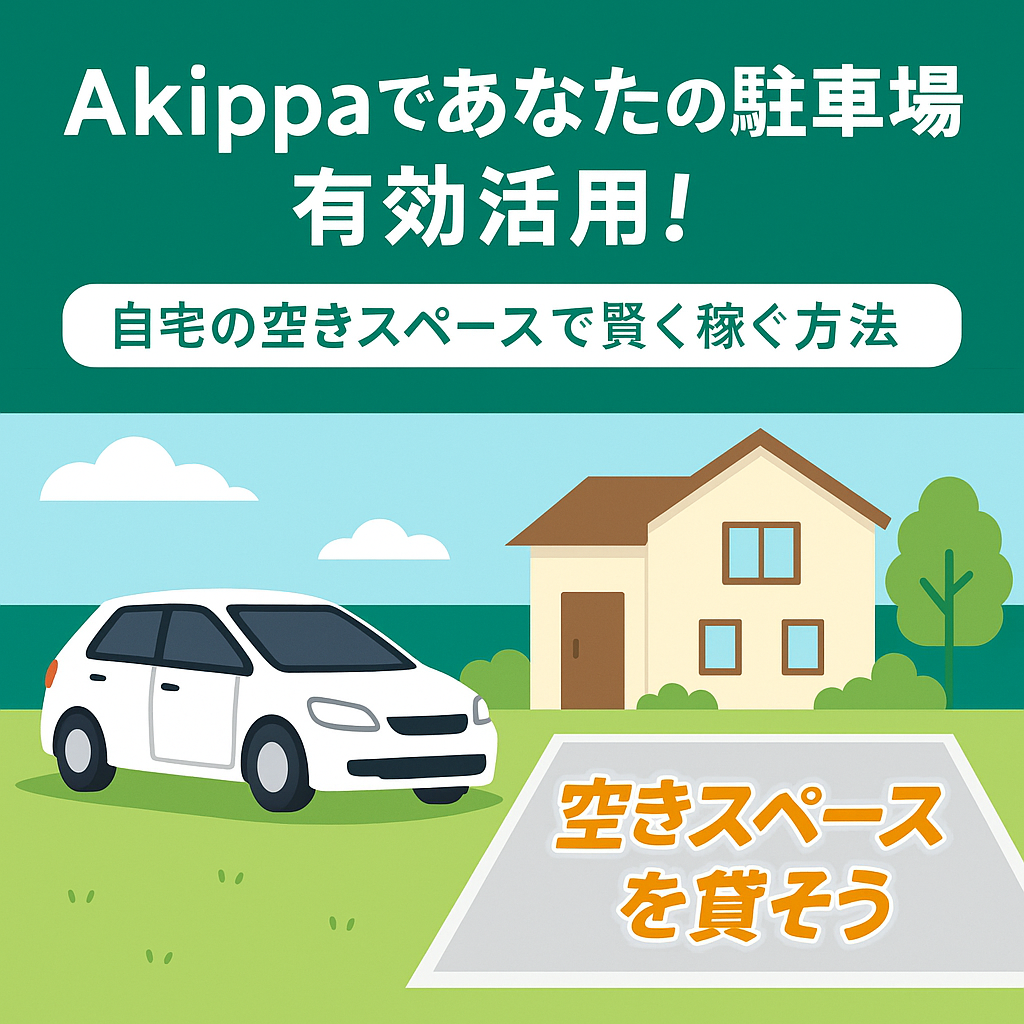 【2025年最新】akippaは儲からない？個人宅で貸した体験とトラブル対策