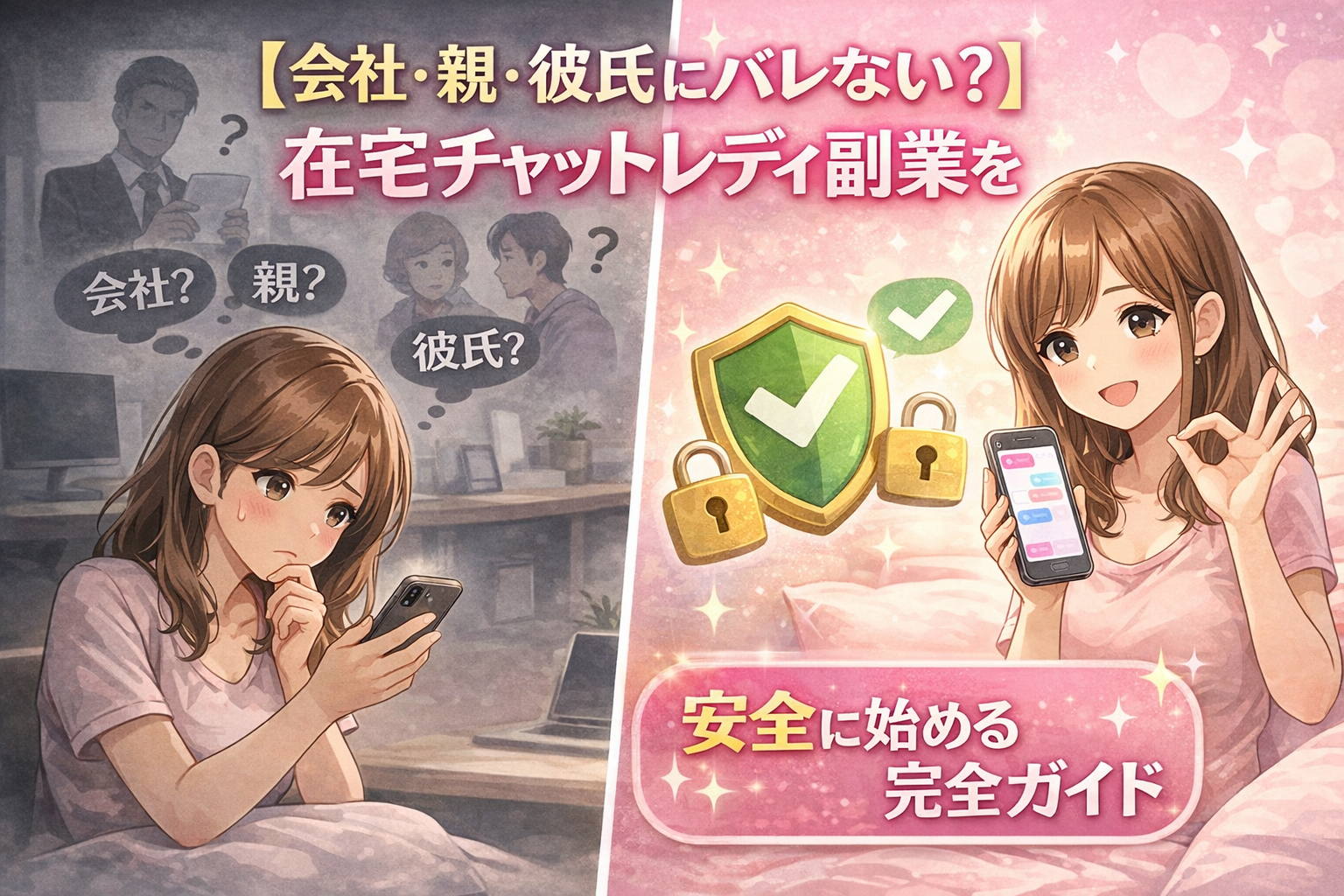 会社・親・彼氏にバレない？在宅チャットレディ副業を安全に始める完全ガイド